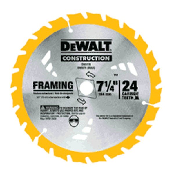 7-1/4IN 24T DEWALT CARDED - Construction Portable